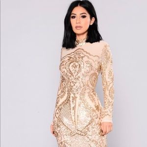 Sequin Mesh Dress